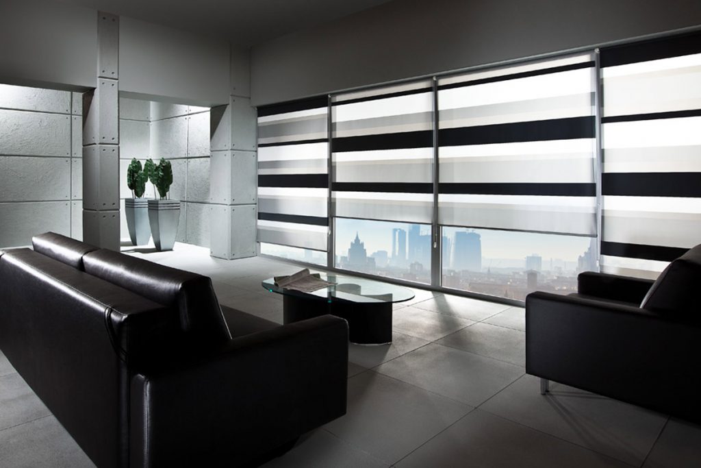 Roleta materiałowa dzień noc