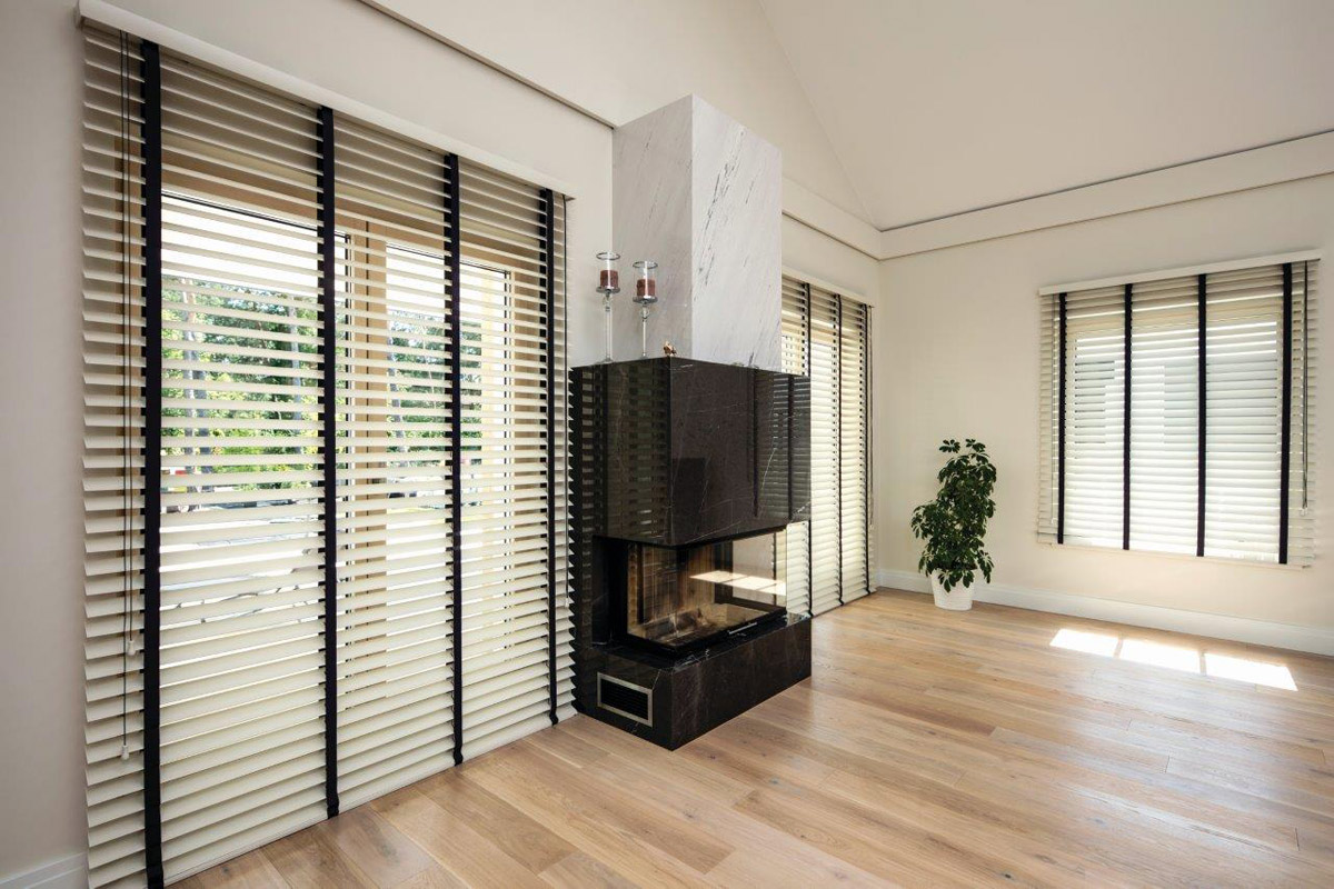 Drewniana żaluzja wewnętrzna